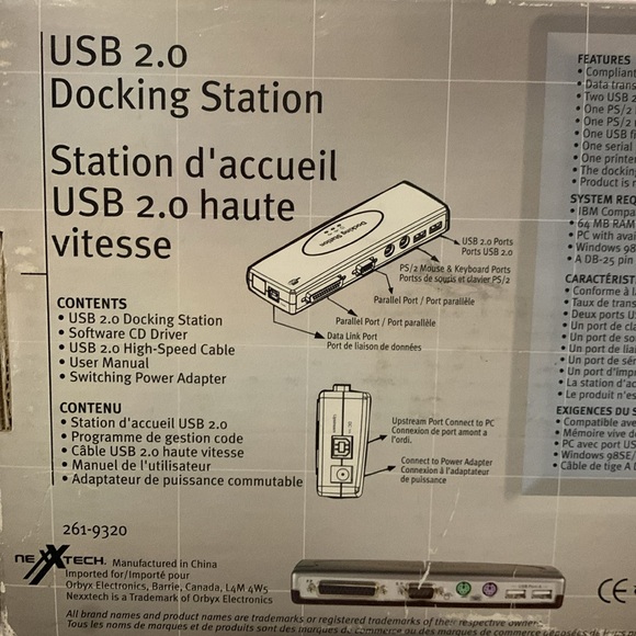 Nexxtech high-speed USB 2.0 Docking Station - Picture 3 of 5